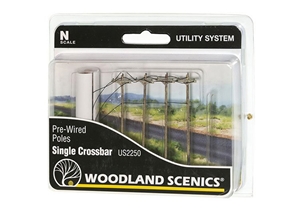 WUS2250 N Wired Poles Single Crossbar Box