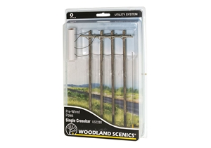O Wired Poles Single Crossbar