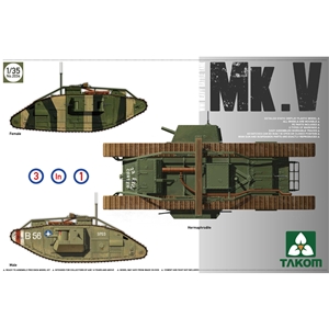 WWI Heavy Battle Tank Mk V 3 in 1